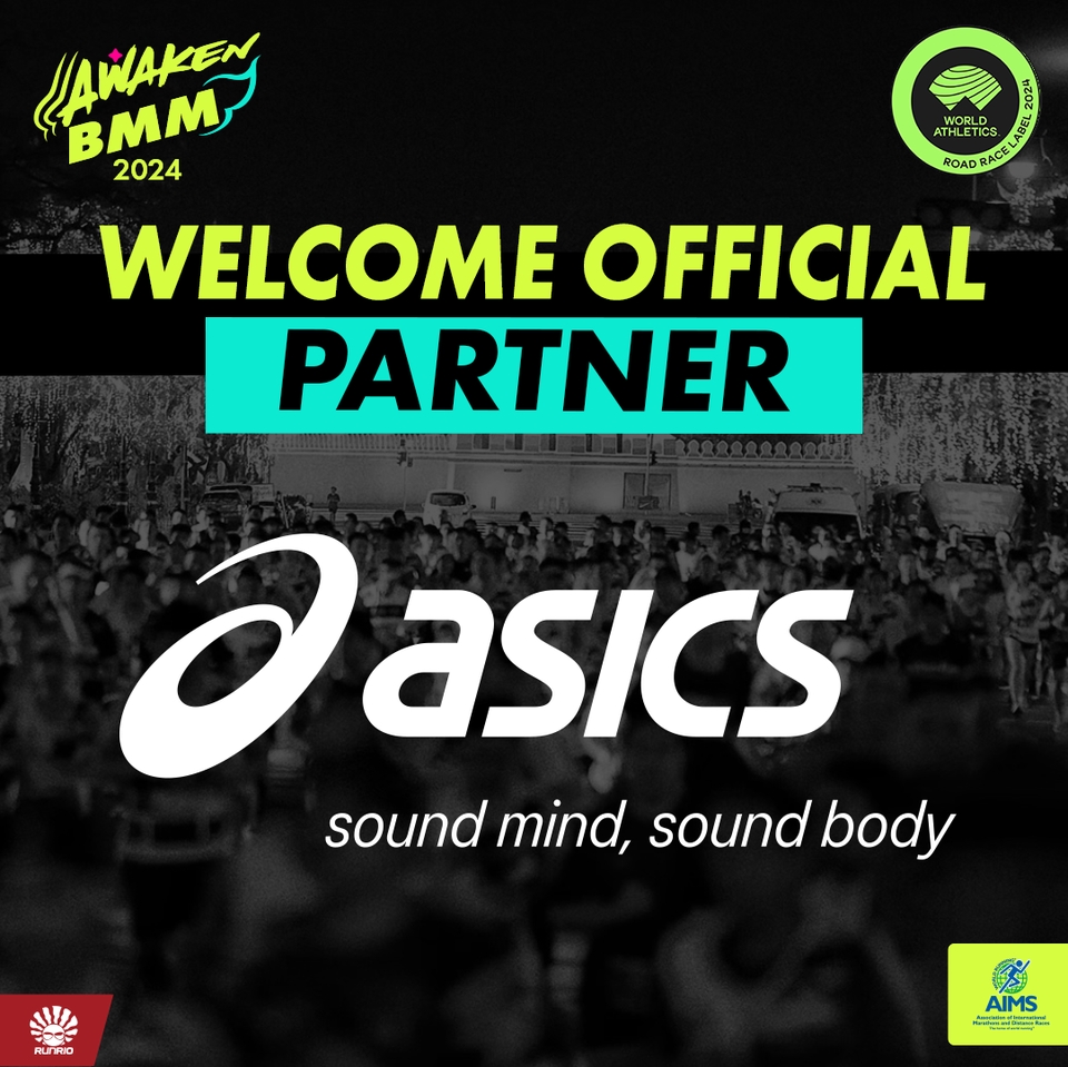 ออกแบบแบนเนอร์ asics วิ่ง  Awakened BMM 2024