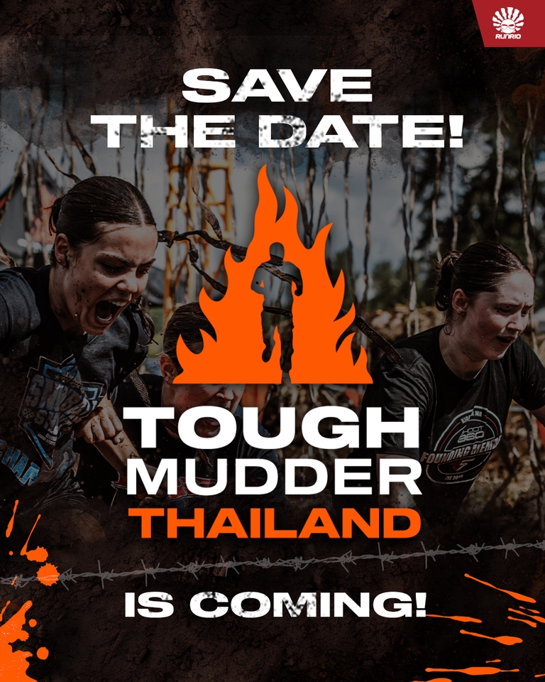 ออกแบบแบนเนอร์Tough Mudder Thailand  ประกาศวันแข่งขัน