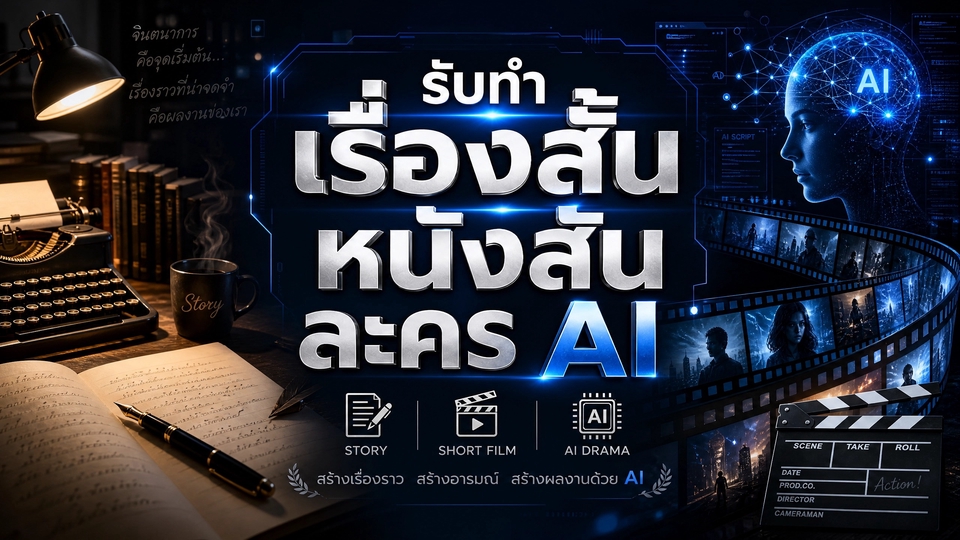 เรื่องสั้น หนังสั้น ละคร Ai