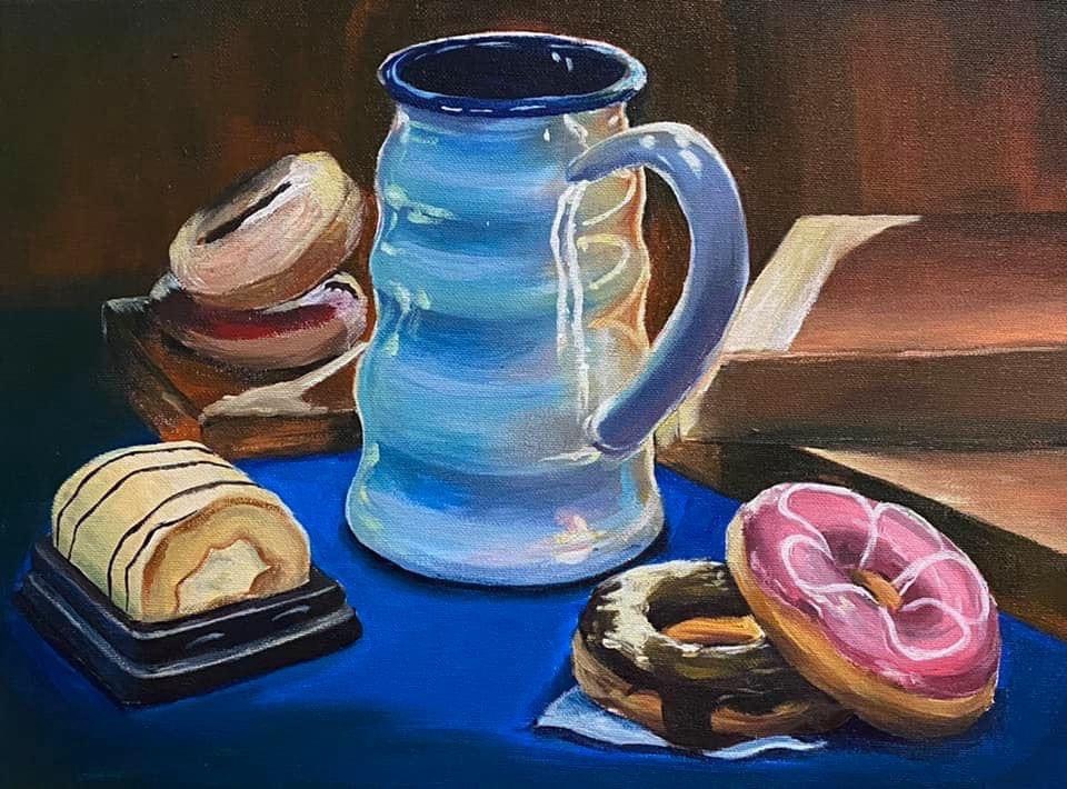 ของขวัญแฮนเมดภาพวาดสีน้ำมันผลงานศิลปะ