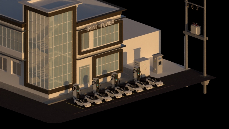 3D Perspective - รับเขียนแบบระบบไฟฟ้าและSOLAR CELL 3D สำหรับ PERPOSAL และ สำหรับก่อสร้าง - 8