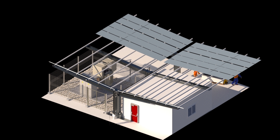 3D Perspective - รับเขียนแบบระบบไฟฟ้าและSOLAR CELL 3D สำหรับ PERPOSAL และ สำหรับก่อสร้าง - 11