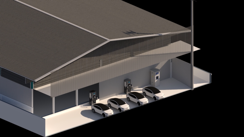 3D Perspective - รับเขียนแบบระบบไฟฟ้าและSOLAR CELL 3D สำหรับ PERPOSAL และ สำหรับก่อสร้าง - 6