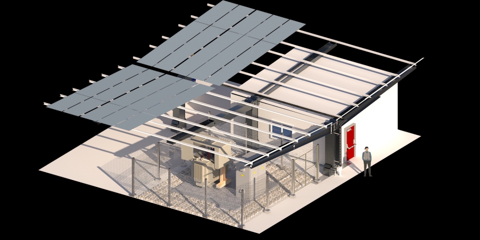 3D Perspective - รับเขียนแบบระบบไฟฟ้าและSOLAR CELL 3D สำหรับ PERPOSAL และ สำหรับก่อสร้าง - 10