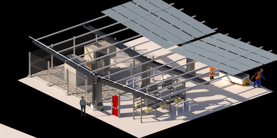 3D Perspective - รับเขียนแบบระบบไฟฟ้าและSOLAR CELL 3D สำหรับ PERPOSAL และ สำหรับก่อสร้าง - 12