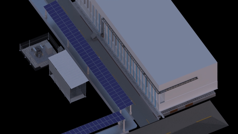 3D Perspective - รับเขียนแบบระบบไฟฟ้าและSOLAR CELL 3D สำหรับ PERPOSAL และ สำหรับก่อสร้าง - 13