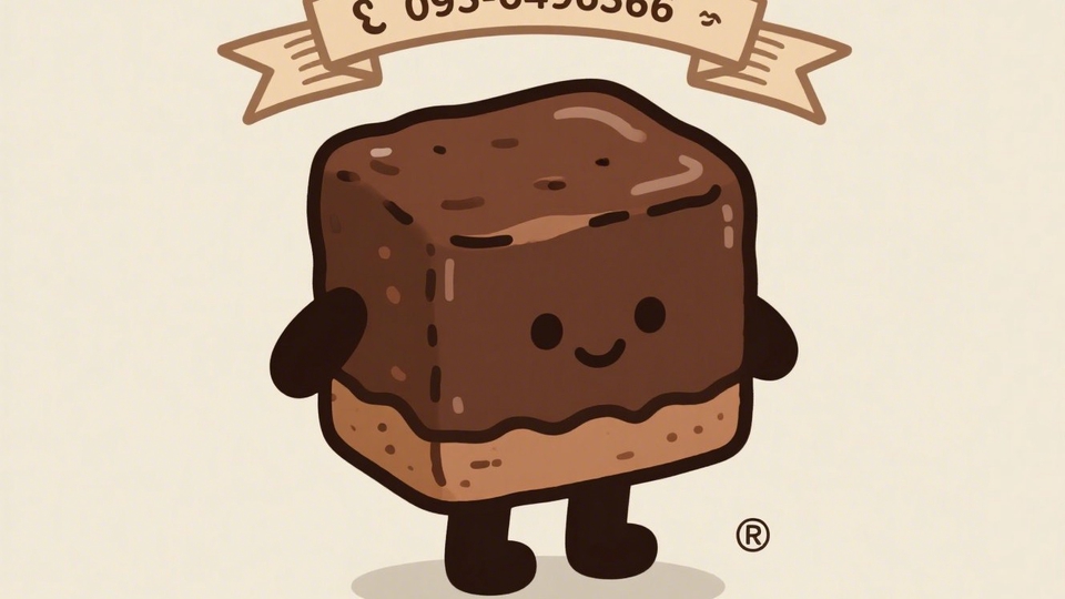 ออกแบบโลโก้ร้านขนม brownie house