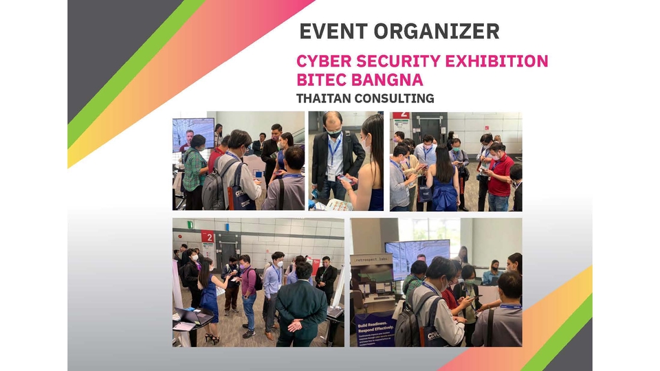 รับออกแบบแบนเนอร์ facebook ภาพงานแสดงเทคโนโลยีความปลอดภัยไซเบอร์ BITEC บางนา บรรยากาศผู้เข้าร่วมงาน ออกแบบแบนเนอร์สำหรับโซเชียลมีเดีย โฆษณาออนไลน์ โปสเตอร์ประชาสัมพันธ์ ออกแบบ banner สื่อสังคมออนไลน์
