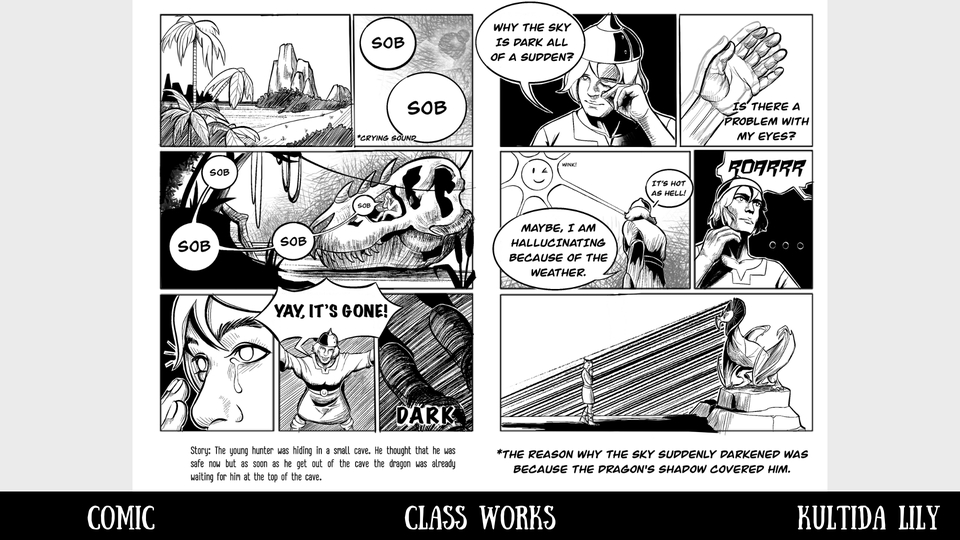 วาดภาพประกอบนิทานดิจิตอล ภาพการ์ตูนดราม่า