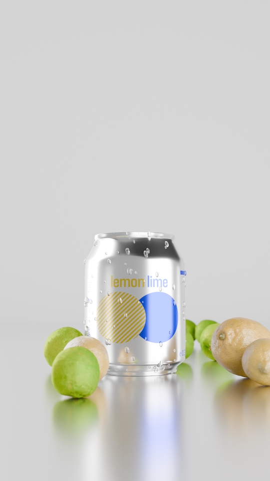 รับทำโมชั่นกราฟิกน้ำอัดลมเลมอนไลม์