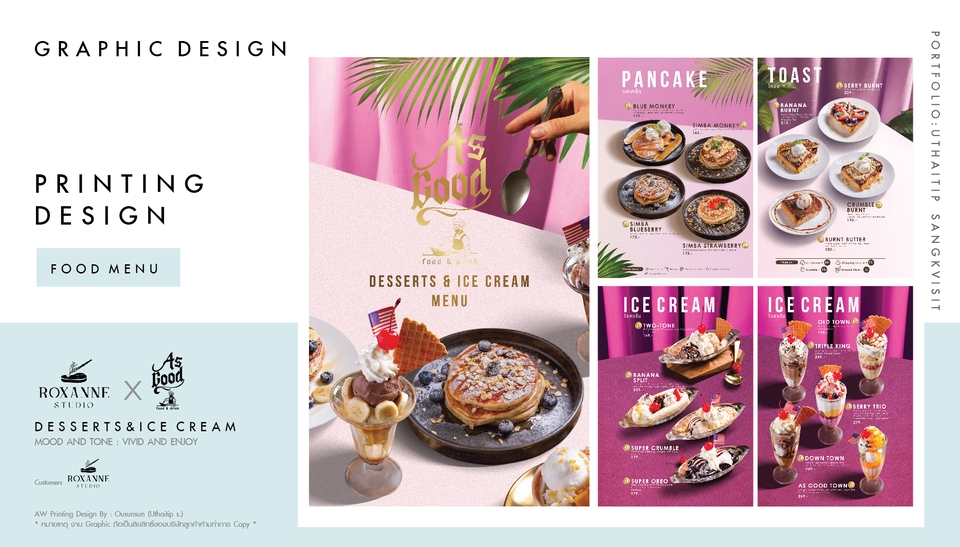 สื่อสิ่งพิมพ์และนามบัตร - PRINTING DESIGN ( FOOD MENU ) - 4
