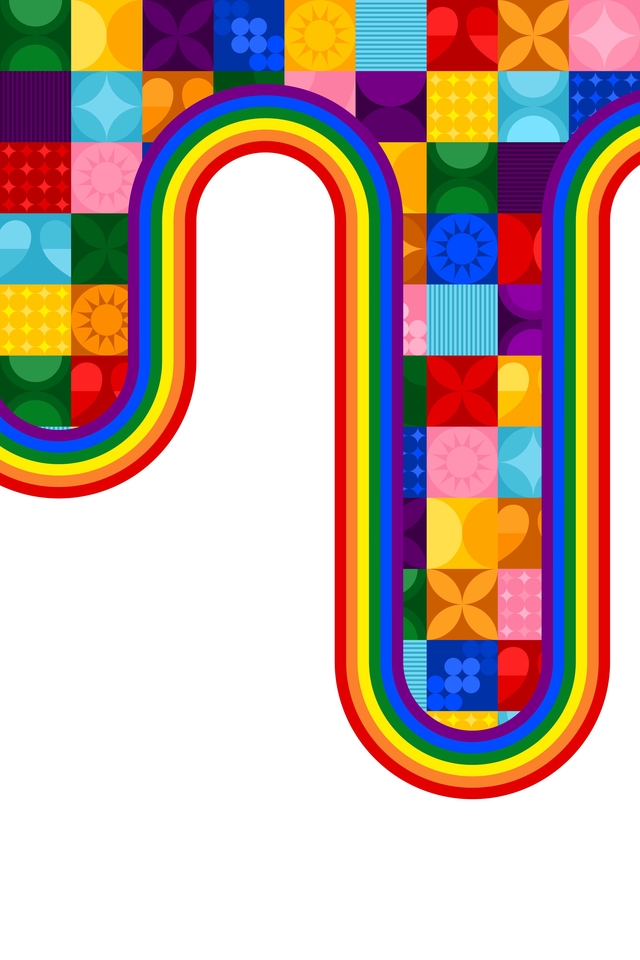 วาดภาพประกอบสีสันสดใสสไตล์โมเดิร์น