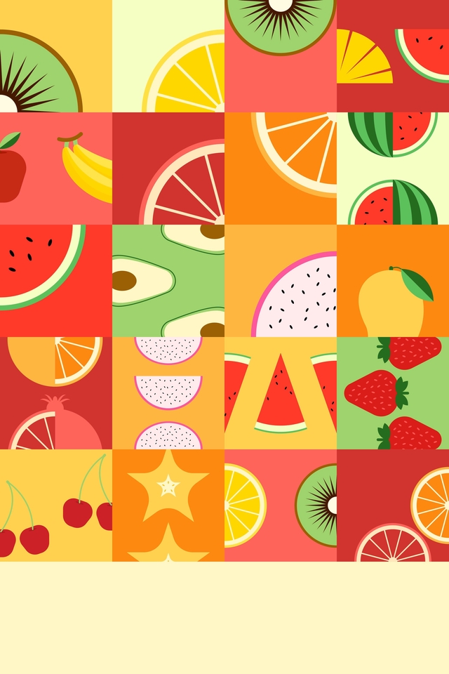 รับวาดภาพประกอบผลไม้สดใส สีสันสวยงาม