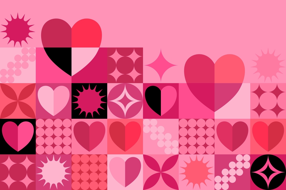 วาดภาพประกอบการ์ดวันวาเลนไทน์