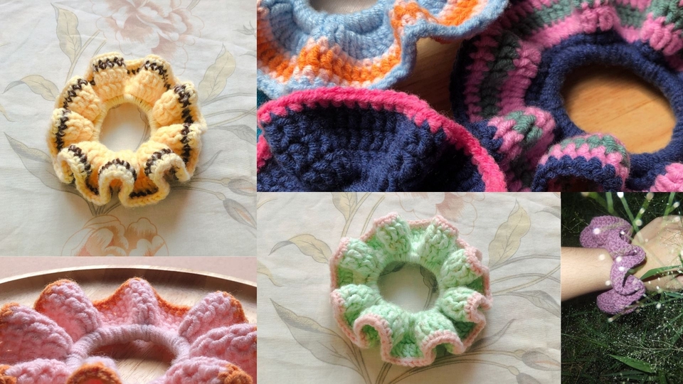 ยางมัดผมไหมพรม