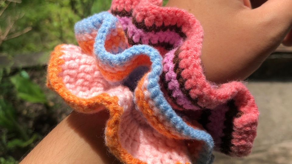 ยางมัดผมไหมพรม