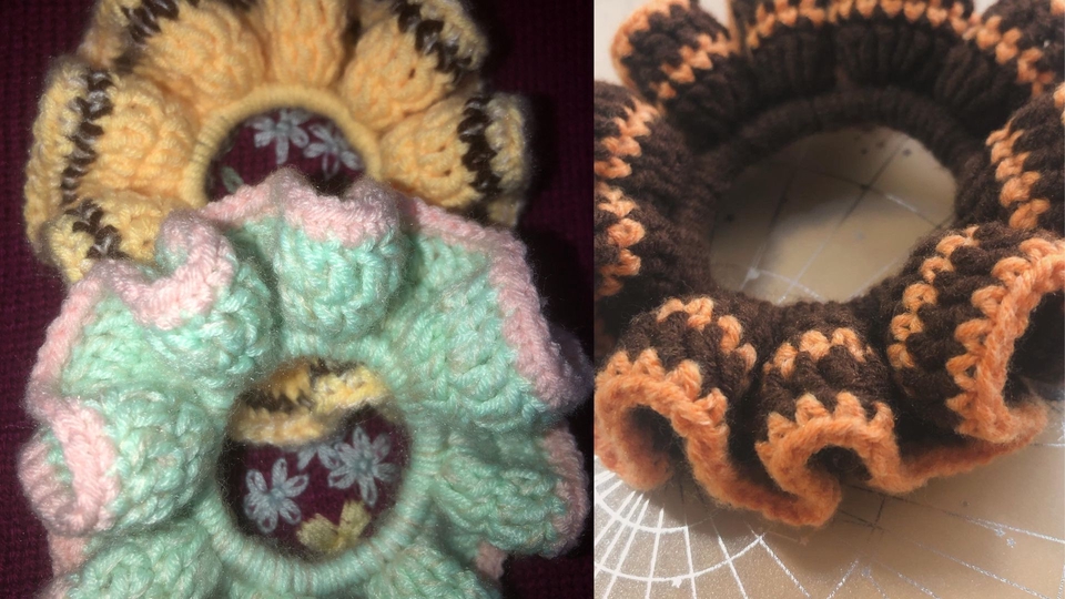 ยางมัดผมไหมพรม