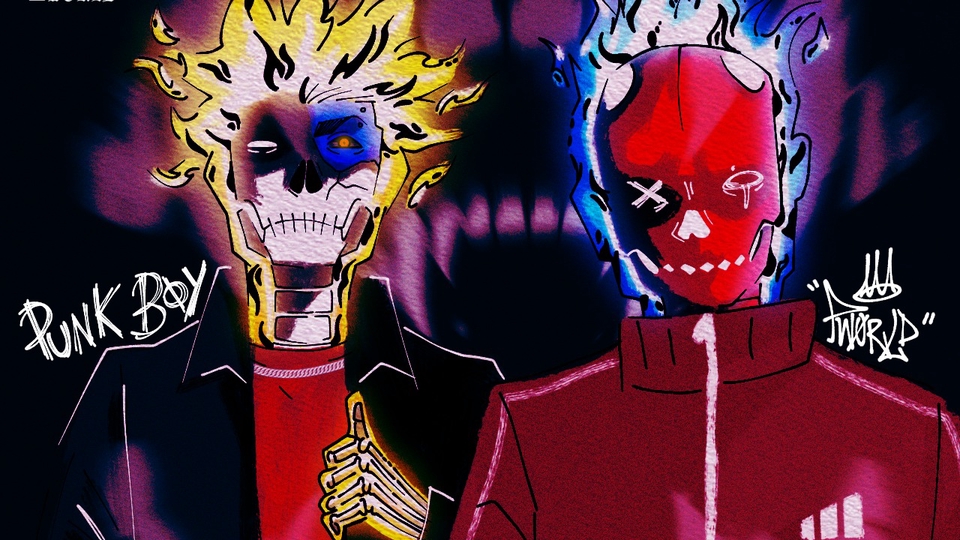 วาดภาพประกอบศิลปินแนวสตรีท ภาพดิจิตอลเพ้นท์