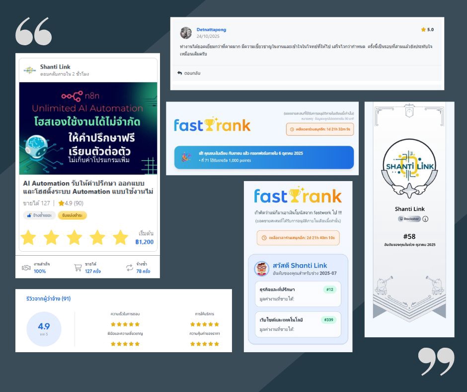อื่นๆ - AI Automation รับให้คำปรึกษา ออกแบบ และทำระบบ Web APP พร้อมใช้งาน แบบใช้งานไม่จำกัดผ่าน n8n - 6