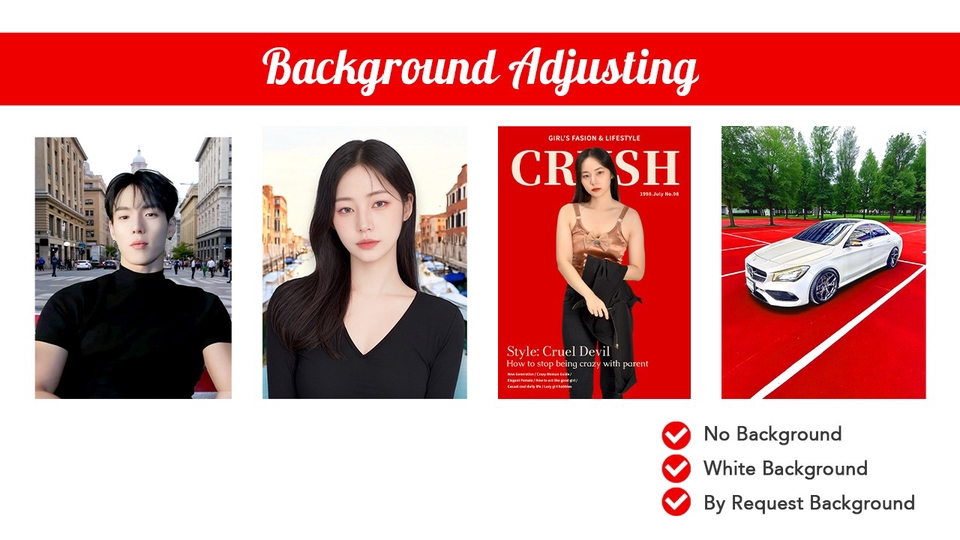 รับแต่งรูปภาพ ปรับพื้นหลังภาพ photoshop