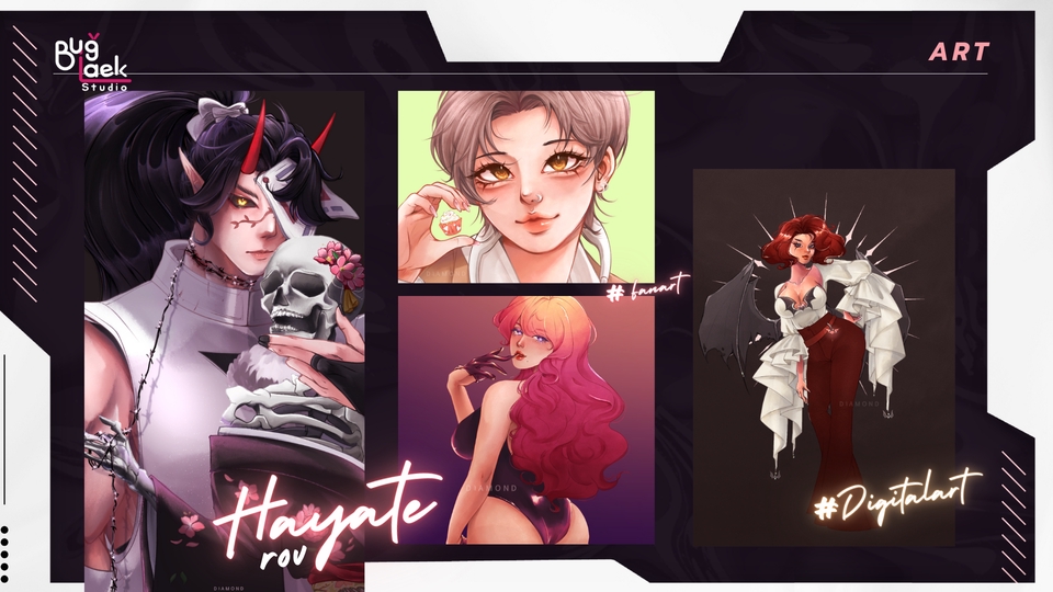 วาดภาพประกอบ - รับวาดรูปตามสั่ง (commission, fanart, OC, ปกนิยาย) - 5