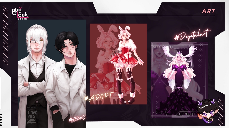 วาดภาพประกอบ - รับวาดรูปตามสั่ง (commission, fanart, OC, ปกนิยาย) - 7