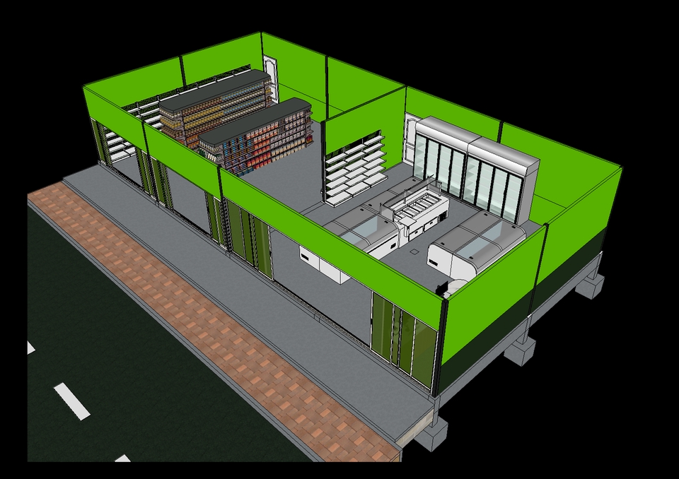 รับเขียนแบบร้านค้า ออกแบบโครงสร้างอาคารพาณิชย์ เขียนแบบก่อสร้าง แบบก่อสร้างร้านค้า