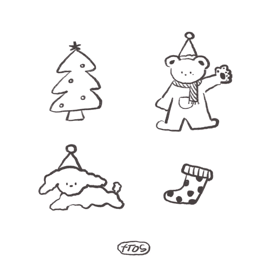 วาดภาพการ์ตูน - ภาพการ์ตูน ลายเส้นมินิมอล / minimal line art (fift style) - 8