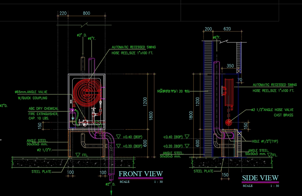 รับเขียนแบบก่อสร้าง งานระบบ สุขาภิบาลและงานระบบดับเพลิง เขียนแบบ 3D BOQ ประเมินราคา งานวิศวกรรม
