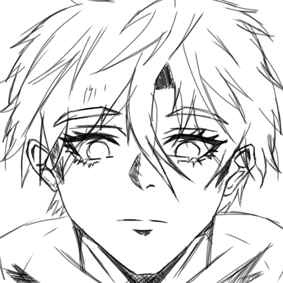 รับวาดรูปอนิเมะหญิง ผมสั้น สไตล์ลายเส้น  น่ารัก