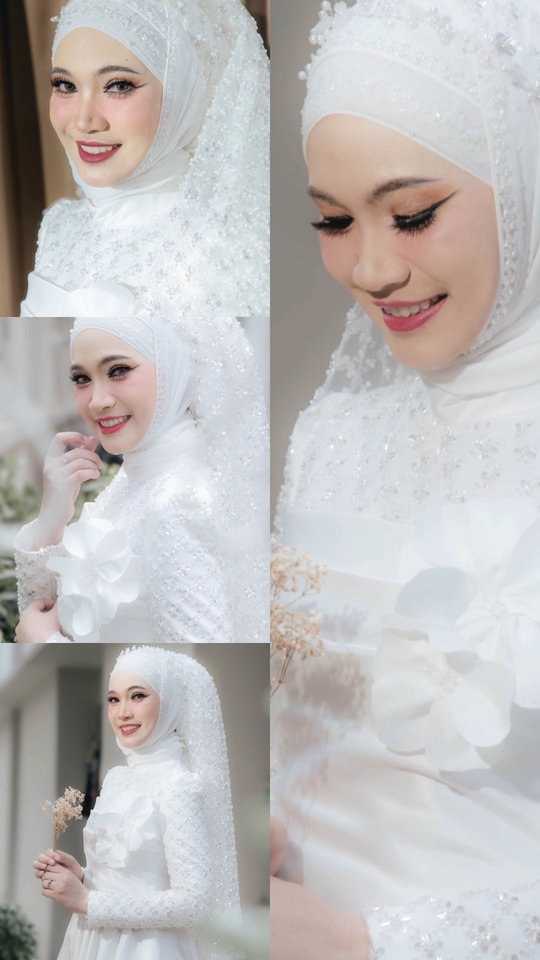 ที่ปรึกษาความงามแต่งหน้าเจ้าสาวด้วยชุดสวยหรู