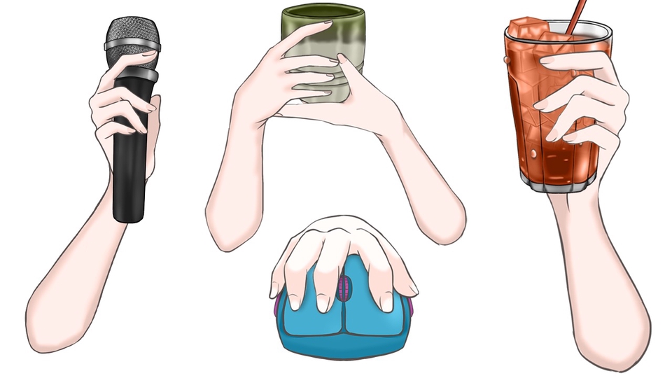 ตัวอย่างภาพองค์ประกอบในสไตล์อนิเมะญี่ปุ่น