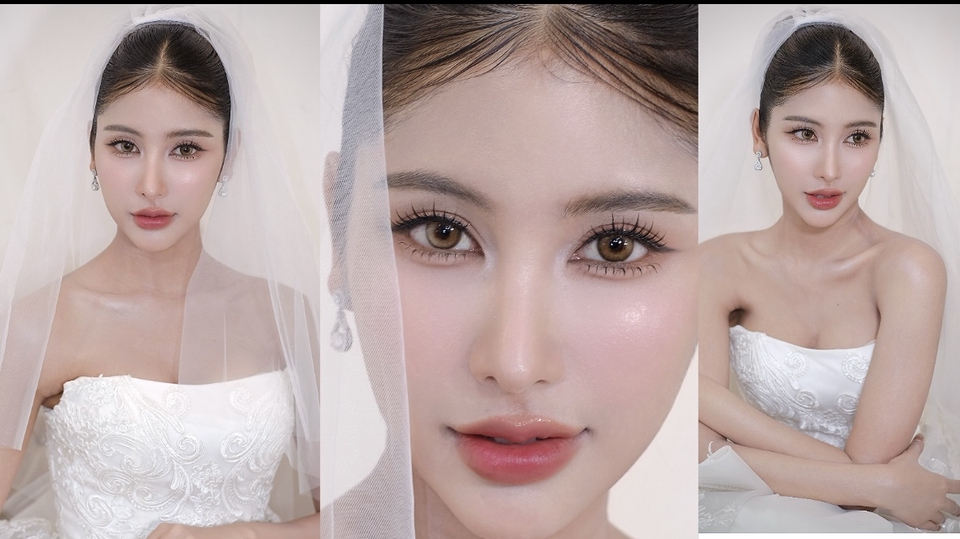 ช่างแต่งหน้าเจ้าสาว แต่งหน้าสไตล์เกาหลี свадебный макияж