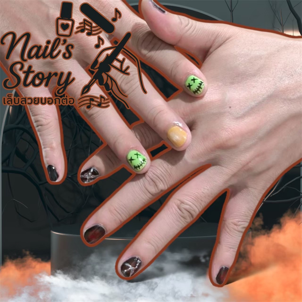 บริการทำเล็บที่บ้าน ทาเล็บเจลสีนู้ดประกาย รับทำเล็บมือสวย ช่างทำเล็บมืออาชีพ
