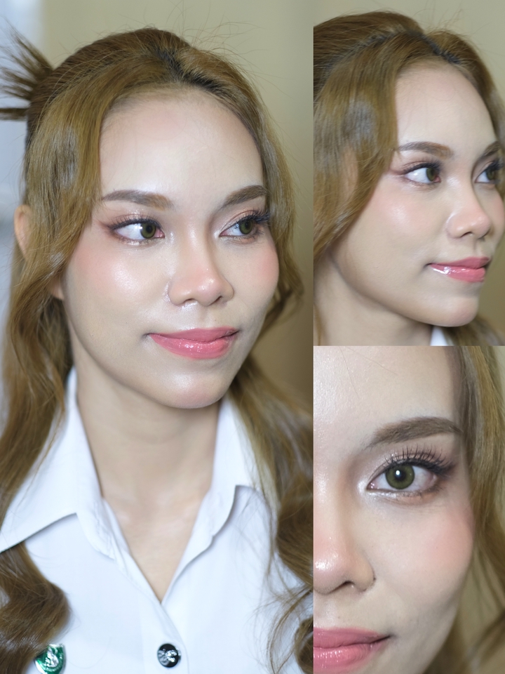 แต่งหน้ารับปริญญา สวยหวาน สไตล์เกาหลี รับทำผม ช่างแต่งหน้า