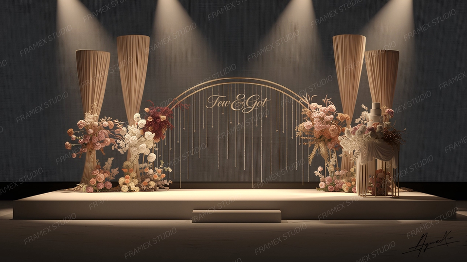 รับทำ backdrop สำหรับงานแต่งงาน