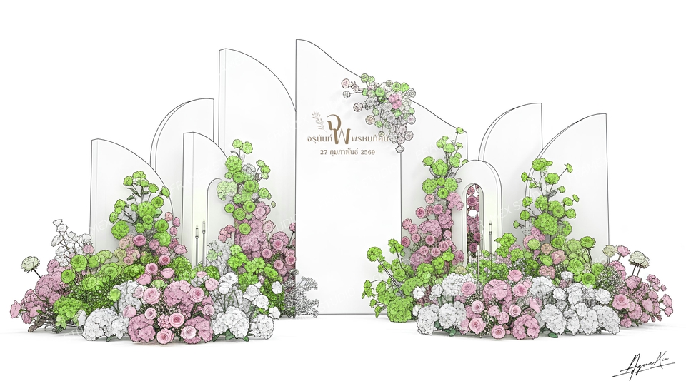 ทำแบคดรอปงานแต่งสวยๆ ดีไซน์เก๋ๆ