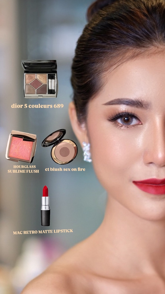 แต่งหน้าเจ้าสาว เครื่องสำอางค์ Dior Hourglass CT MAC รับแต่งหน้า