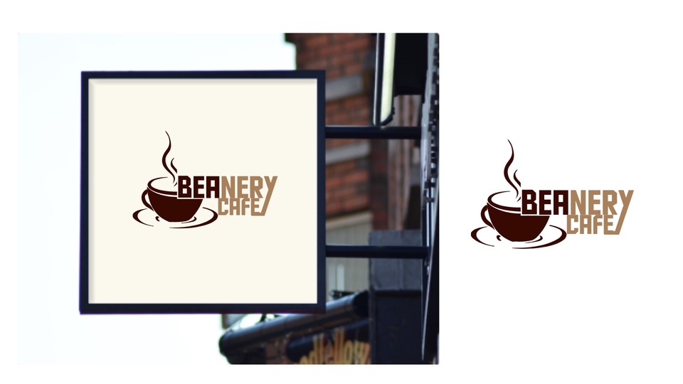 รับออกแบบโลโก้ร้านกาแฟ Beanery Cafe โลโก้สวยหรู