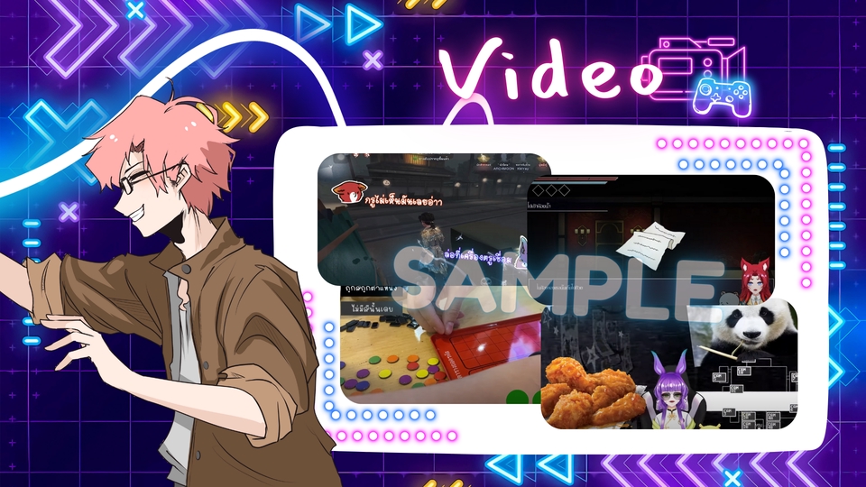 ถ่ายและตัดต่อวีดีโอ - ตัดคลิปเกม / Vlog / คลิปยาว / ใส่ซับ / Animation / Gif. งานไวราคากันเอง - 6