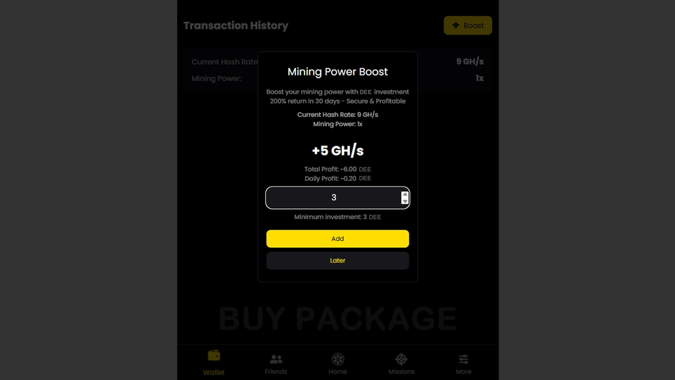 Web Development - ระบบแจก Airdrop และ Mining Token ในระบบ Web3 รองรับ EVM ใช้งานได้ผ่าน Website และ Telegram Bot - 3