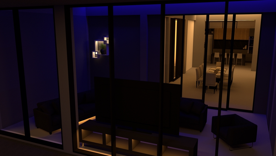 รับทำโมเดล 3D ออกแบบบ้านและห้องนั่งเล่นสวยหรู
