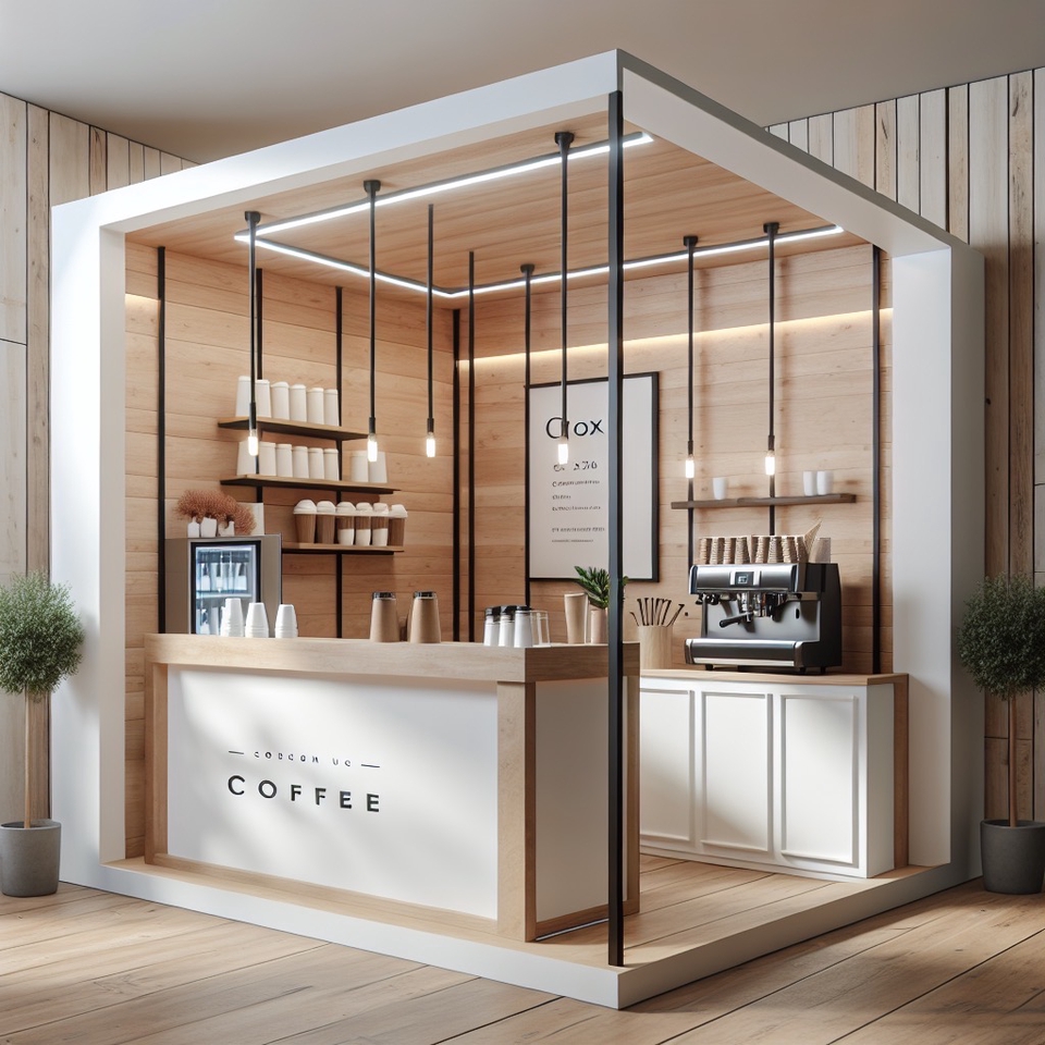 รับออกแบบร้านกาแฟสวยสไตล์โมเดิร์น ตกแต่งภายในทันสมัย