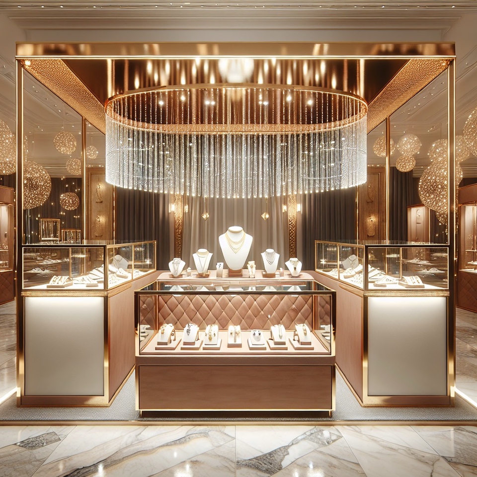 รับออกแบบตกแต่งภายในร้านหรู ออกแบบร้านขายเครื่องประดับ