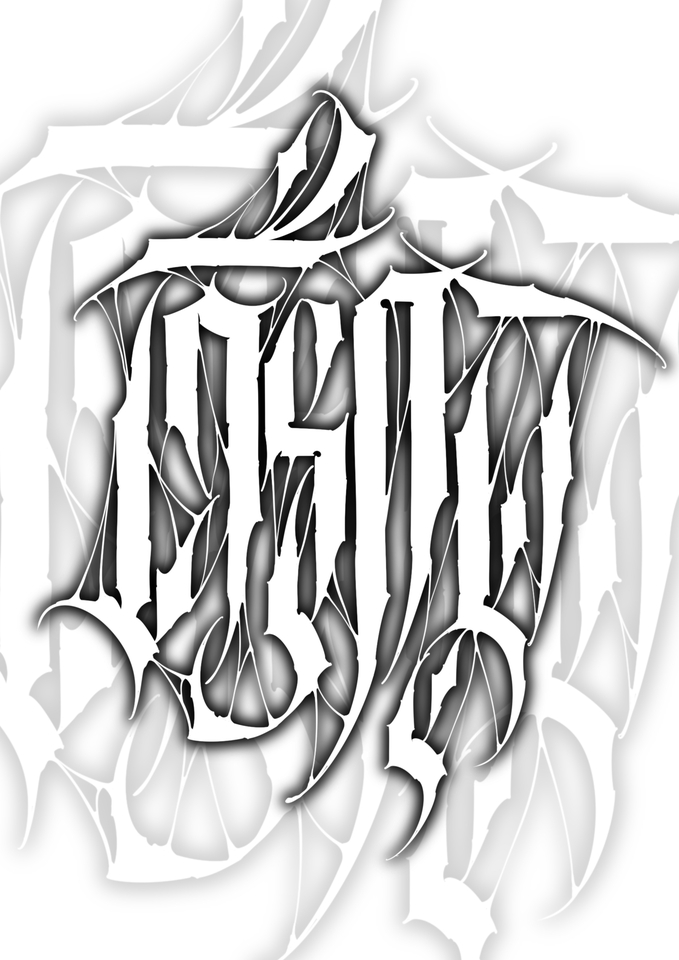 ออกแบบลายสัก แทททู - ออกแบบลายสัก calligraphy lettering - 15