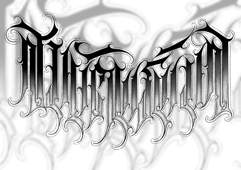 ออกแบบลายสัก แทททู - ออกแบบลายสัก calligraphy lettering - 21