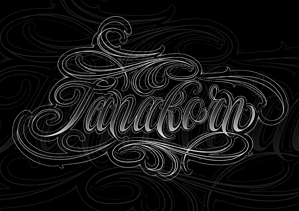 ออกแบบลายสัก แทททู - ออกแบบลายสัก calligraphy lettering - 11