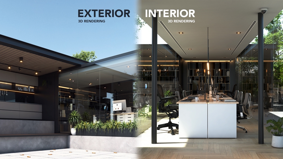 รับทำ 3D animation อาคารสวย งานคุณภาพสูง