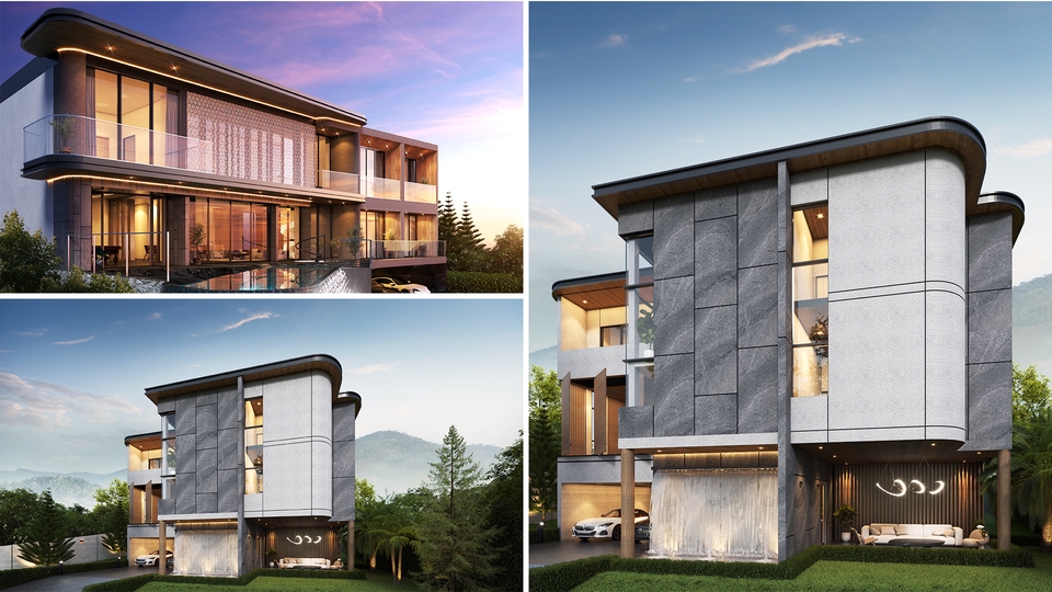 รับทำแอนิเมชั่น3Dอาคารหรู โมเดลบ้านสวย