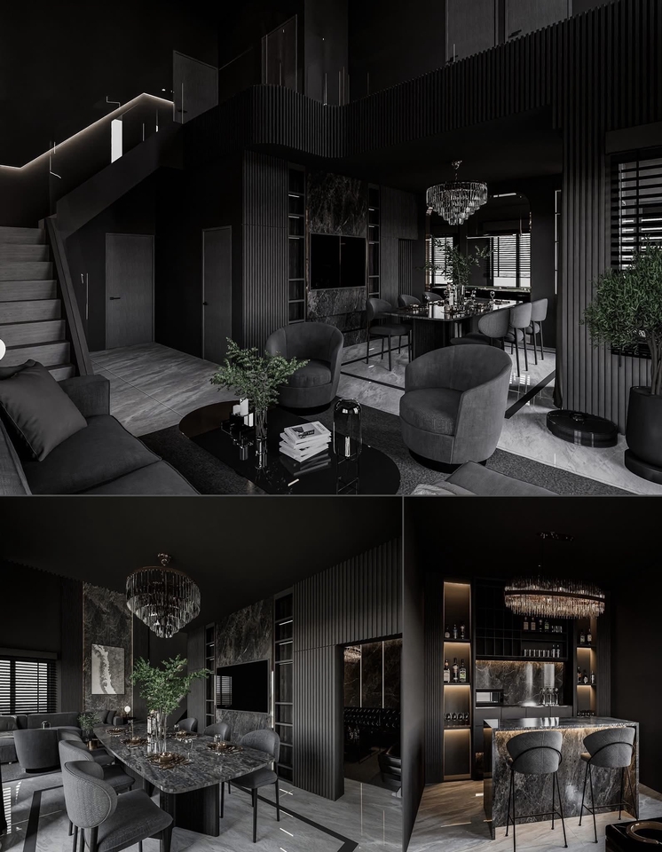 ออกแบบ perspective บ้านหรู 3 มิติ รับเรนเดอร์ภาพ